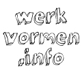 geschreven logo van werk vormen